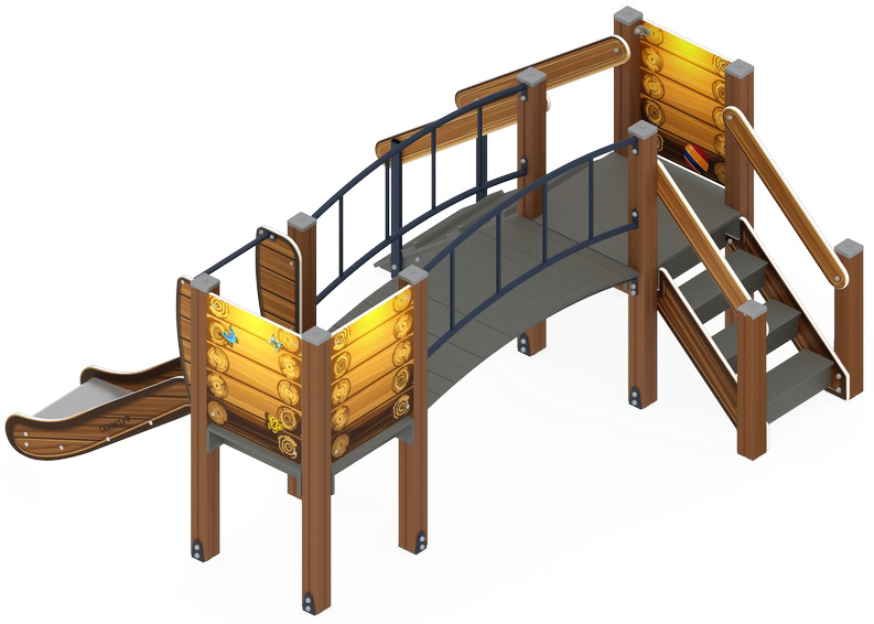 Карапуз (Эко) - ДИК 1.001.06-02 - Игровой комплекс Н=750