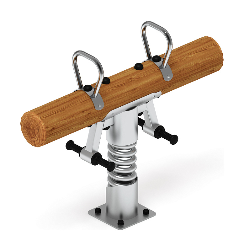 Качалка на пружине (Лиственница темный)