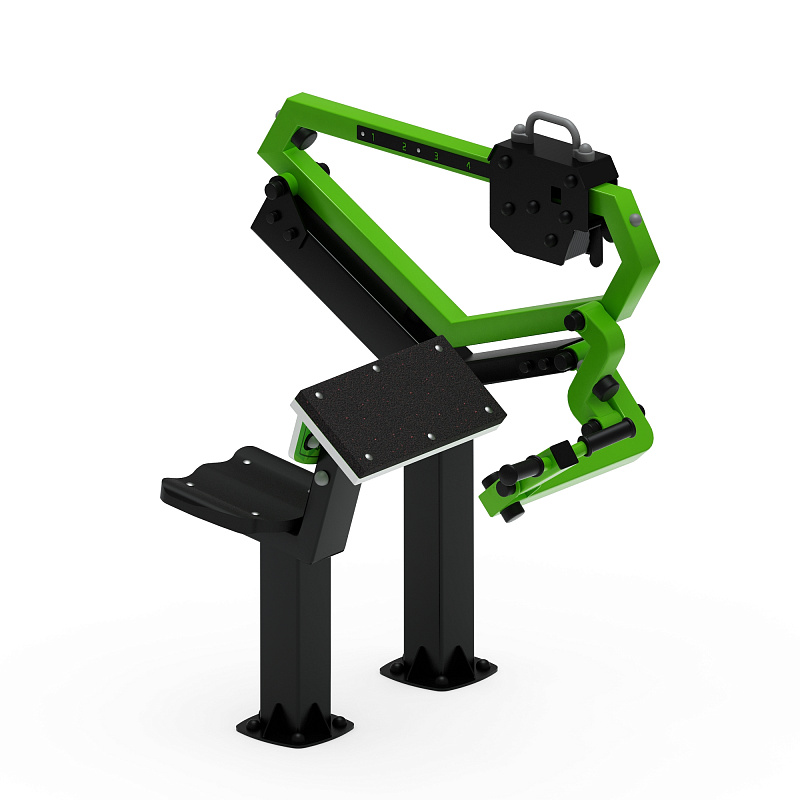 Бицепс сидя (зеленый) - Уличный тренажер - СТ 034-12.И1