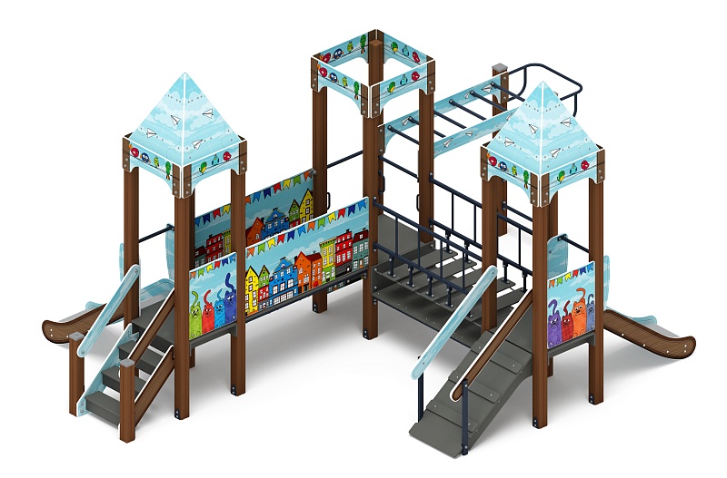 Королевство (Коты) - ДИК 1.15.08-21 - Игровой комплекс H=750