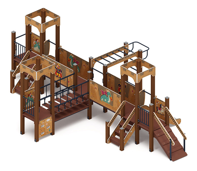 Королевство (Картонное) - ДИК 1.15.05-12 - Игровой комплекс H=750