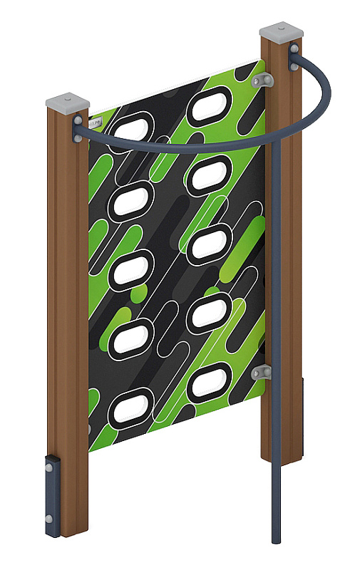 Стенка для лазанья тип 2 - СО 1.20.05-01 (зеленый принт)