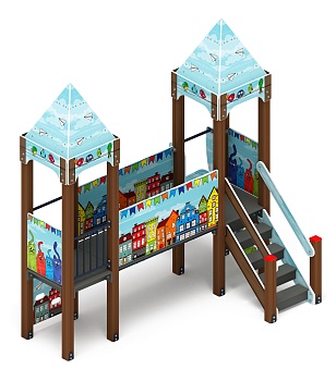 Королевство (Коты) - ДИК 1.15.06-21 - Игровой комплекс H=900