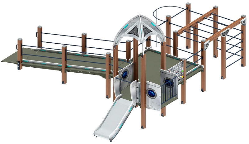 Забота Космопорт (серый) горка Н 750 ДОВ 20.14.02-02