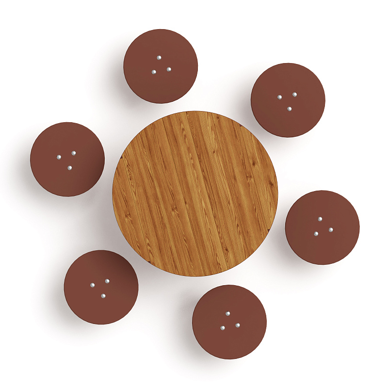 Столик детский (лиственница темный) МФ 31.01.11-Л.И1.01