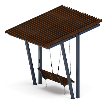 Пергола с диваном - МФ 78.03.01-01.И1 /без поликарбоната/