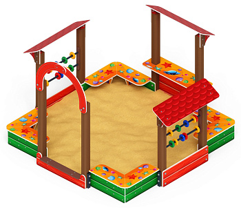 Песочный дворик Теремок (Ракушки) - ИО 6.01.04-01