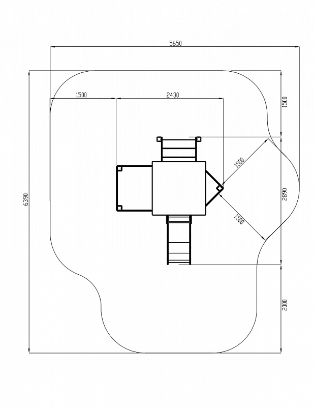 Катерок - ДИК 1.03.3.01-01 - Игровой комплекс H=750