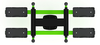 Двойные лыжи (зеленый) - Уличный тренажер - СТ 009-12.И1