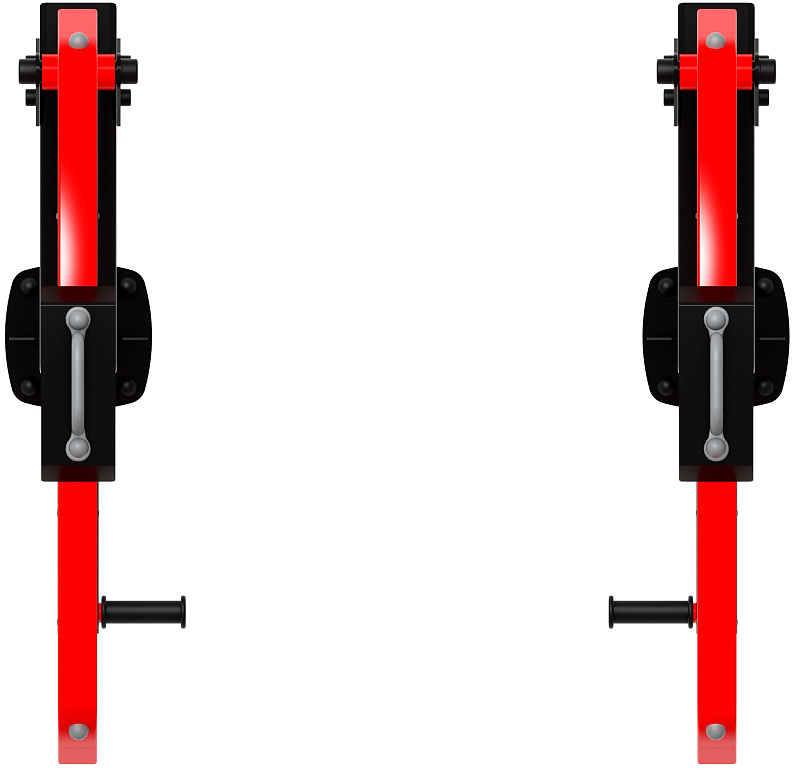 Приседания (красный) - Уличный тренажер - СТ 025-11.П