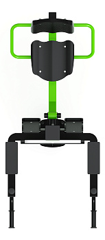 Жим ногами+Брусья (зеленый) - Уличный тренажер - СТ 023-12