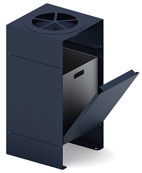 Урна парковая с пепельницей - МФ 50.02.05  (под анкера)