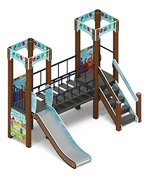 Королевство (Коты) - ДИК 1.15.07-11 - Игровой комплекс H=900