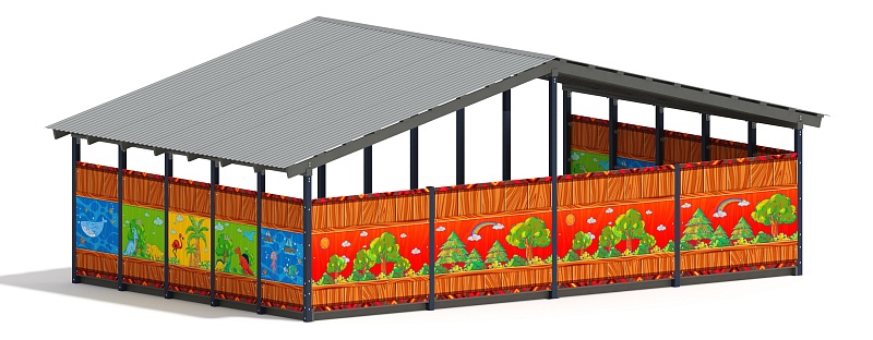 Теневой навес (Карандаши) - МФ 70.8.5-09