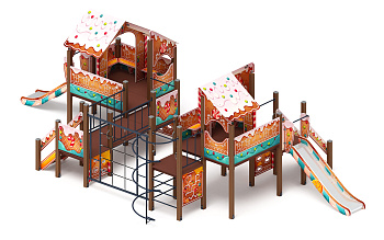 Теремок (Пряничный домик) - ДИК 2.07.03-02 - Игровой комплекс H=750 H=1200
