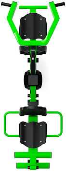 Тяга верхняя+Флекс (зеленый) - Уличный тренажер - СТ 021-12.И1