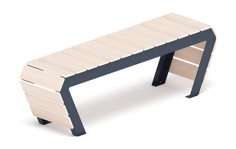 Скамья - МФ 42.02.04-11 (Беленый дуб) Г:380  (под анкера)