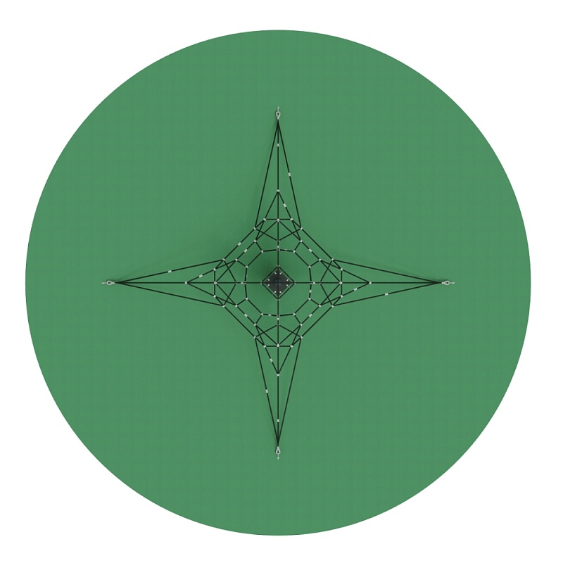 Пирамида - СК 2.05.04-РК сетка на резиновое покрытие