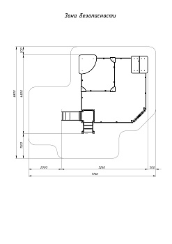 Песочный дворик с горкой (Ракушки) - ИО 6.01.05-01 H=750