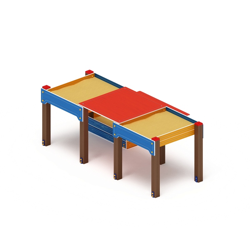 Песочница тройная комбинированная - ДОВ 50.01.06 - Забота