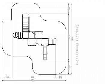 Теремок - ДИК 2.07.02-01 - Игровой комплекс H=1200
