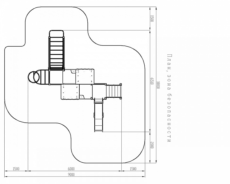 Теремок - ДИК 2.07.02-01 - Игровой комплекс H=1200