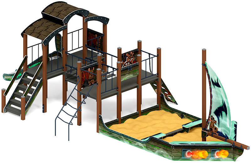 Парусник (Летучий Голландец) - ДИК 2.03.3.02-04 - Игровой комплекс Н=1200