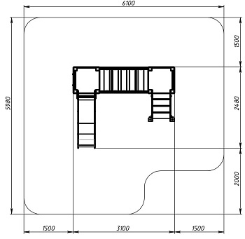 Королевство (Коты) - ДИК 1.15.07-11 - Игровой комплекс H=900