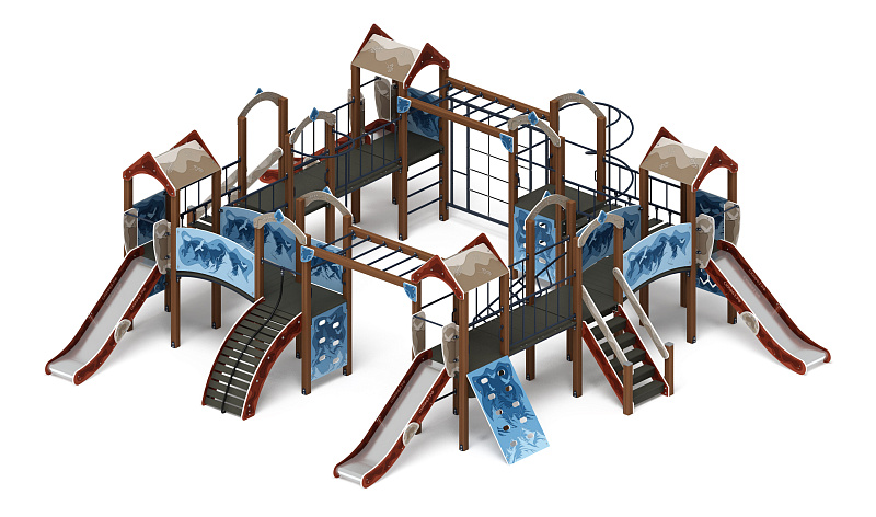 Остров детства (Алтай) - ДИК 2.01.8.01-04 - Игровой комплекс H=1200