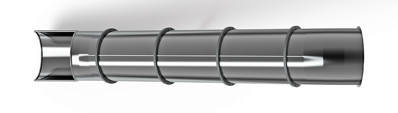 Горка тоннельная прямая 2000 нержавеющая сталь SNSР 2000.764