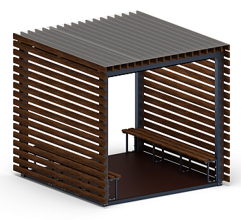Пергола (с полом и лавками) МФ 77.01.01-20