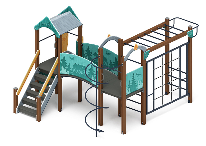 Рада (Тайга) - ДИК 2.01.2.03-03 - Игровой комплекс H=1200