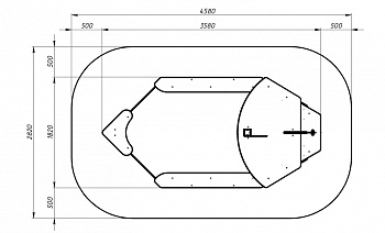Песочница большая Катерок - ИО 5.03.02-03