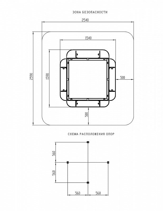 Песочница средняя (Техно) - ИО 5.01.15-04
