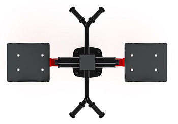 Маятник двойной (красный) - Уличный тренажер - СТ 029-11.П