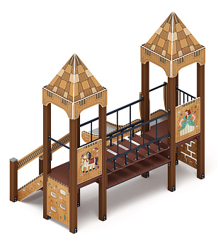 Королевство (Картонное) - ДИК 1.15.07-22 - Игровой комплекс H=900