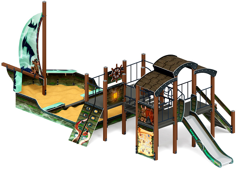 Парусник (Летучий Голландец) - ДИК 2.03.3.02-04 - Игровой комплекс Н=1200