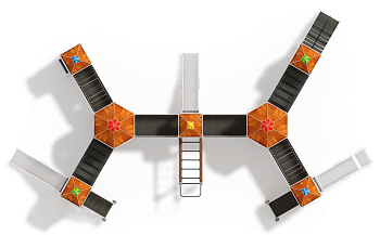 Карандаши - ДИК 2.26.07-01.С - Игровой комплекс  Н=1200