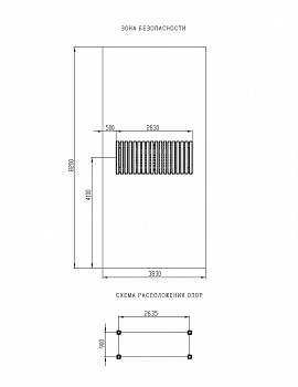 Пергола с диваном (Коты) - МФ 78.06.01-07.И1 /без поликарбоната/