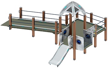 Забота Космопорт (серый) горка Н 750 ДОВ 20.14.03-02