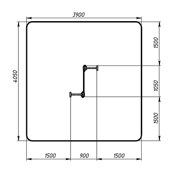 Стенка для лазанья тип 1 - СО 1.20.04-02 (синий принт)