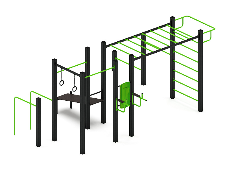 Многофункциональный спортивный комплекс (зеленый) МК 100.04-02