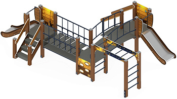 Карапуз (Эко) - ДИК 1.001.08-02 - Игровой комплекс Н=750