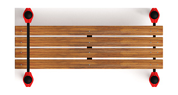 Гимнастическая скамья с фиксацией ступней