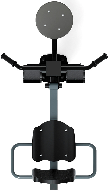 Жим ногами+Твистер (серый) - Уличный тренажер - СТ 022-13