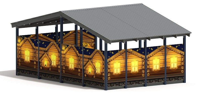 Теневой навес (Эко) - МФ 70.6.4-02