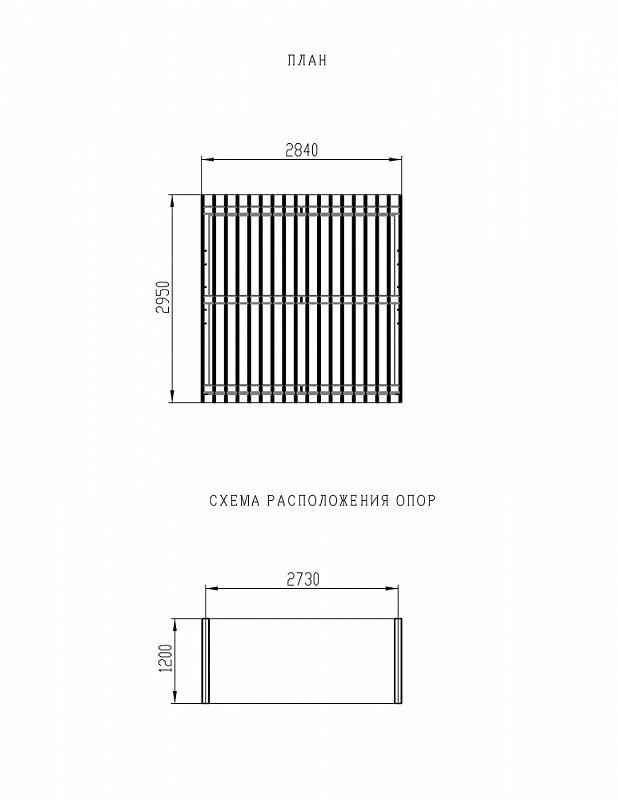 Пергола - МФ 77.03.01-01 /без поликарбоната/