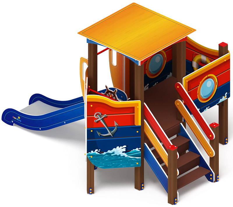 Катерок (Морской стиль) - ДИК 1.03.3.01 - Игровой комплекс H=750