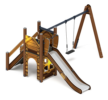 Счастливое детство (ЭКО) - ДИК 2.01.01-02 - Игровой комплекс H=1200