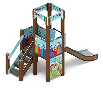 Королевство (Коты) - ДИК 1.15.01-11 - Игровой комплекс H=900